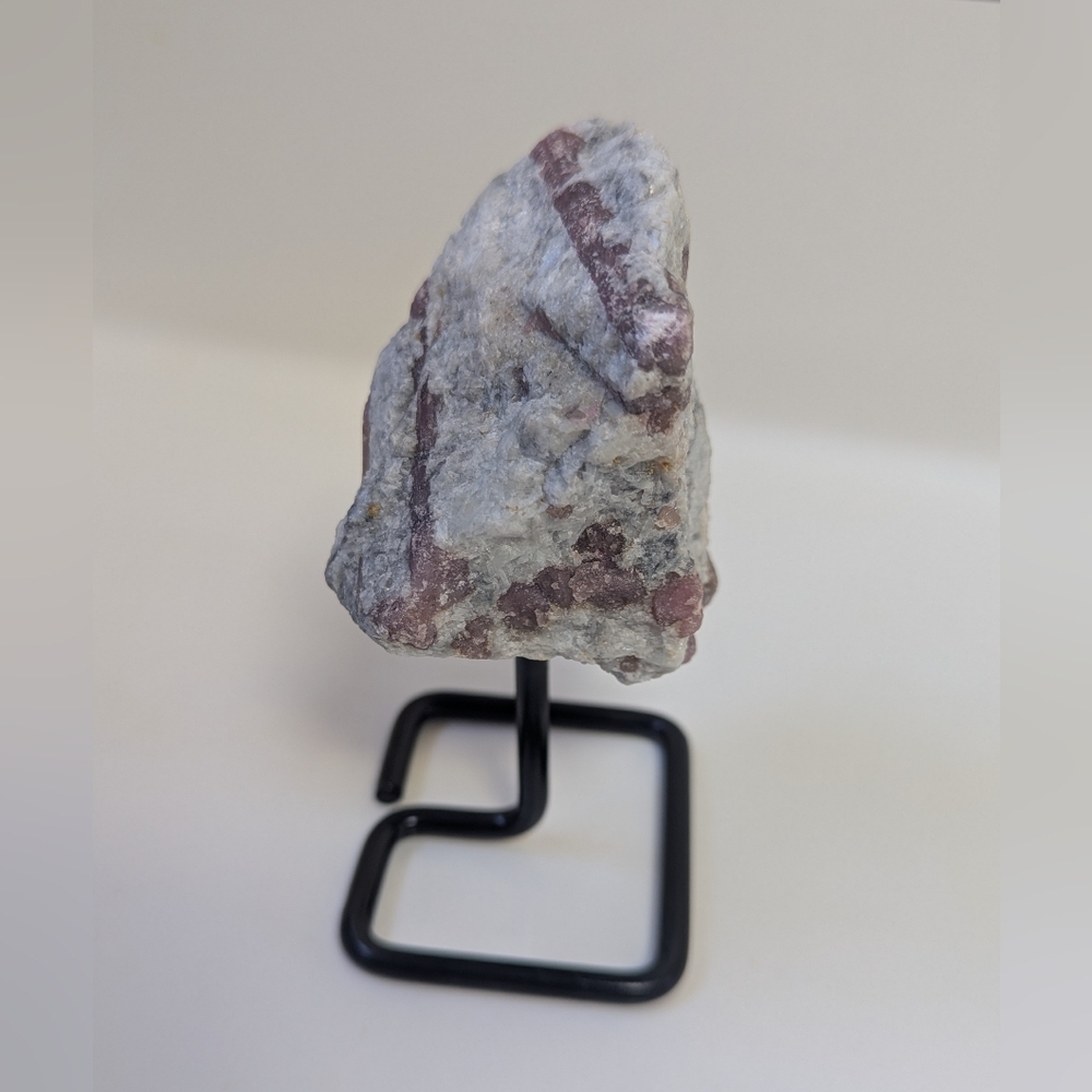 4" Raw Pink Tourmaline Specimen On Stand Natural Stone Crystal Heart Chakra LOVE - Picture 2 of 5